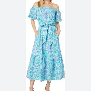 Lilly Pulitzer off the Shoulder dress size S